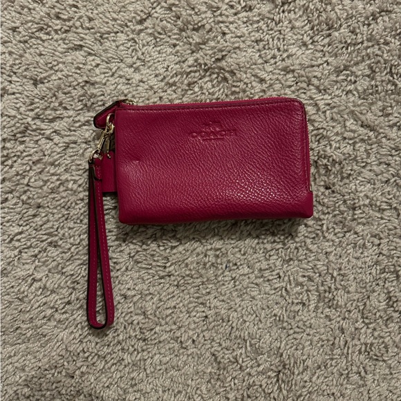Coach Handbags - Coach Pink Wristlet
